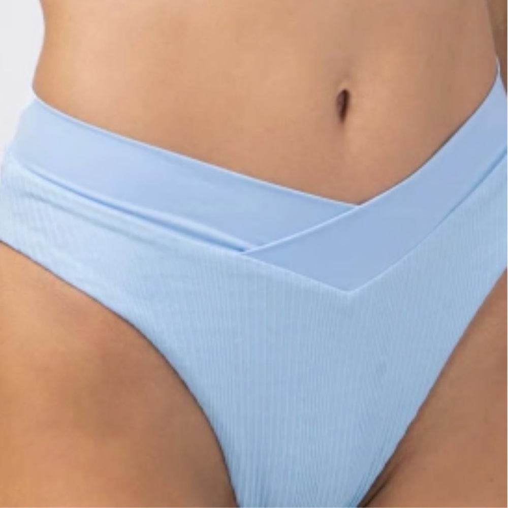 L*Space Court Sky Blue Bitsy Bikini Bottom